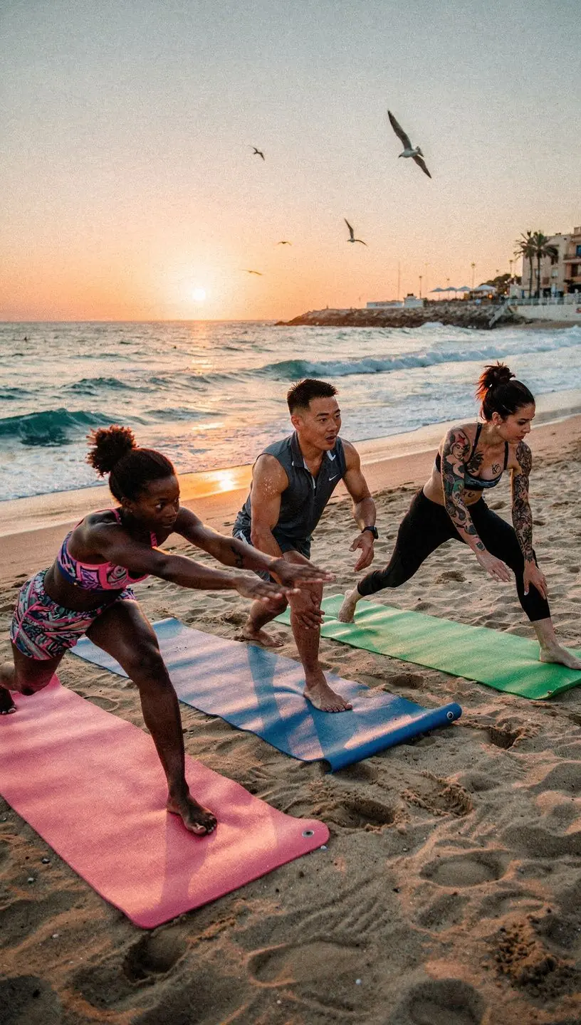 Una persona realizando una postura de yoga que mejora la agilidad y el equilibrio.